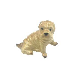 Hagen Renaker Genuine Vintage Retired Figurine Miniature Shar Pei Puppy